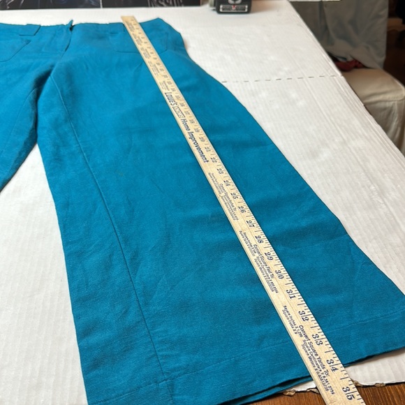 New York and company linen blend wide leg capris - Picture 7 of 8